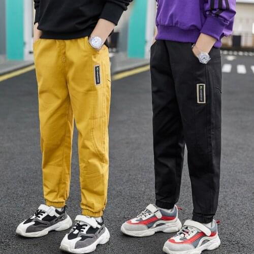 In Stock Spring Autumn Casual Pants Boys Kids Trousers Children Clothing Teenagers School Cotton Home Gift Beach High Quality