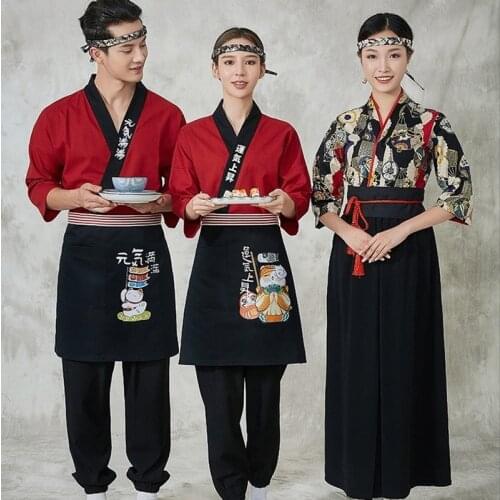 Japanese Restaurant Uniforms Chef Outfit Restaurant Work Clothes Cook Clothing Sushi Chef Uniform Japanese Chef Uniform TA1911