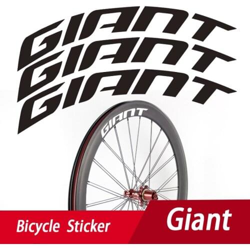 12pcs logo 700c road bicycle carbon wheelset sticker 30/38/40/50/55/60/80/88mm brand road bicycle wheels sticker for Giant