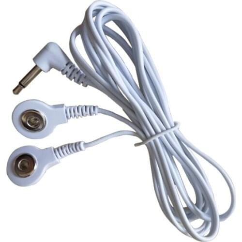 20pcs/lot DC Head 2.5mm / 3.5mm 2 in 1 TENS unit electrode lead wires/cables snap 2.5mm use for connect TENS/EMS machine free