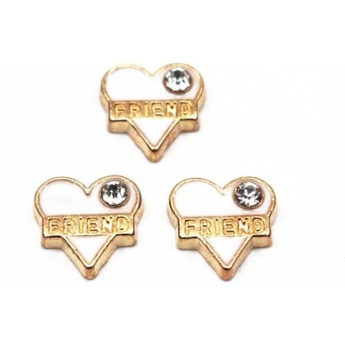 20Pcs/Lot Friend Alloy Floating Charms Hand-made DIY for Glass Lockets