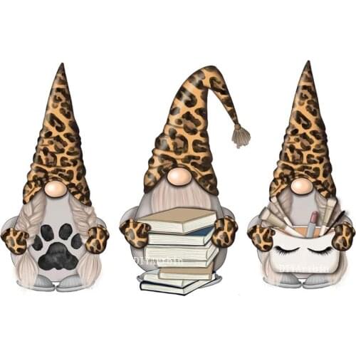 3Pcs Leopard Gnomes Metal Cutting Dies For Handmade Greeting Cards Frame Die Embossing Cutting Dies