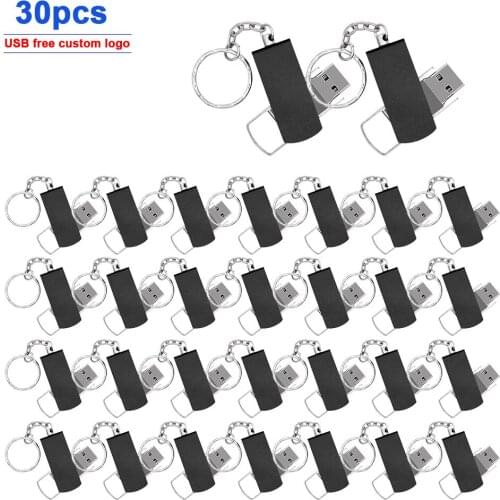 30pcs/lot 8GB 16GB 32GB 64GB flash Memory Pen Drive USB 2.0 Flash drives pendrives the U Disk business gift free custom gift