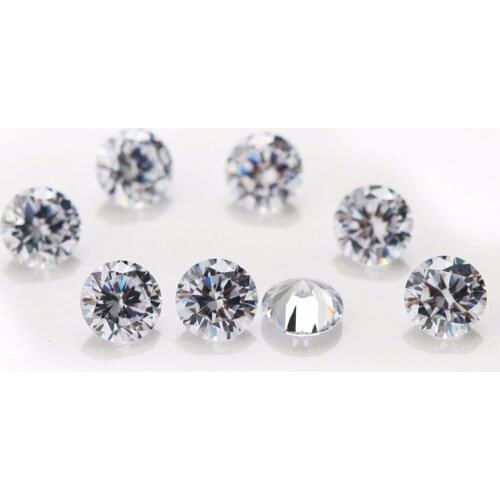 8mm-15mm white cz factory wholesale AAA white cubic zirconia cz gemstone