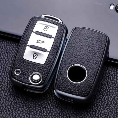 Tpu Key Cover For Vw Volkswagen Polo Tiguan Passat B5 B6 B7 Golf 4 5 6 Mk6 Jetta Lavida For Skoda Octavia 3 Buttons Car Case