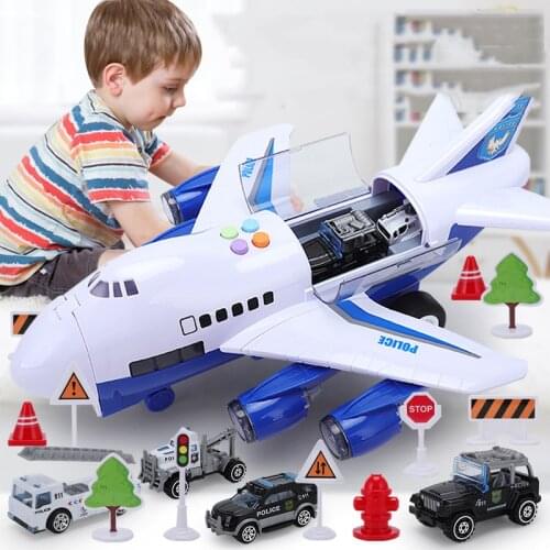 Kids Toy Car Aircraft Music Story Simulation Track Inertia Childrens Toy Aircraft Large Size Passenger Plane Airliner Toy Boys