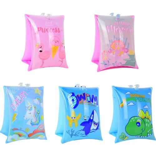 Dinosaur Mermaid Unicorn Flamingo Inflatable Baby Swimming Ring infant Pool Float Armbands Life Jacket Kids Arm Swimming Circle