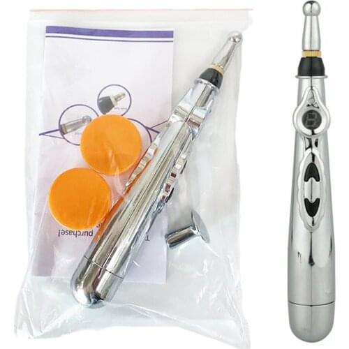Electric Acupuncture Pen Meridian Energy Pen Acupuncture Point Detector Face Massage Roller Facial Body Massage Tool Health Care