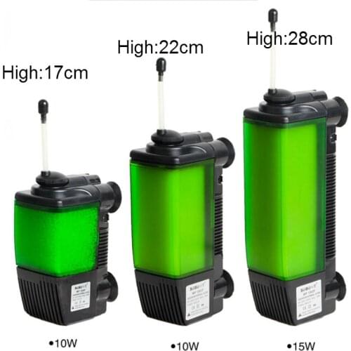 Aquarium Filter Submarine Style Low Water Filter 3 In 1 Oxygen Water Circulation Pump For Turtle Fish Tank