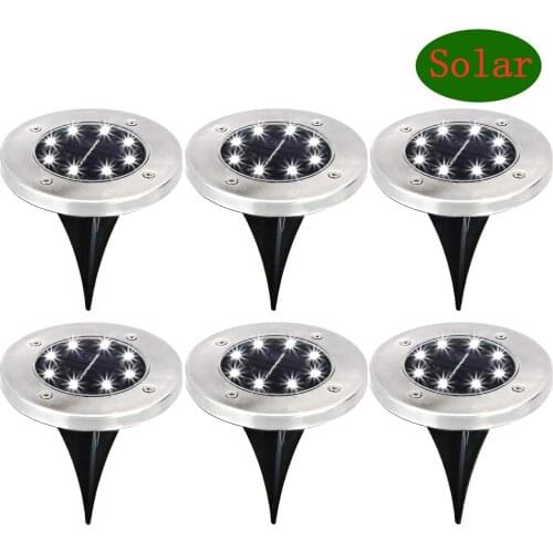 Solar Ground Light 12 LED Solar Disk Lights Outdoor Waterproof for Garden Yard Patio Pathway Lawn Driveway Walkway Garden Lights
