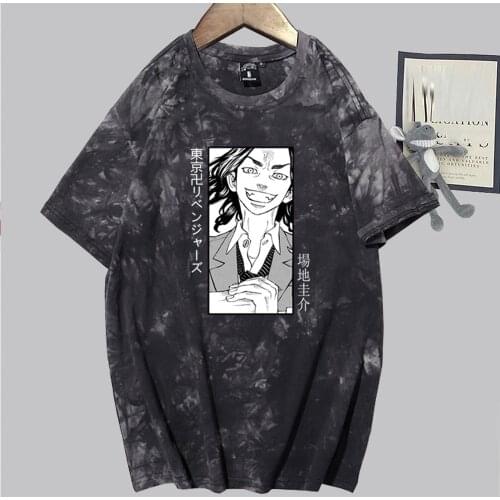 Harajuku Anime Tokyo Revengers Baji Keisuke Printed T Shirt Men Hip Hop Oversized T Shirt for Men