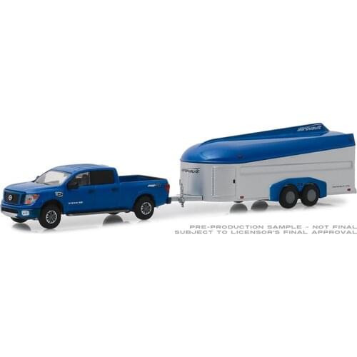 GreenLight 1:64 2018 Niss an Titan XD Pro-4X and Aerovault MKII alloy toy car toys for children diecast model car Birthday gift