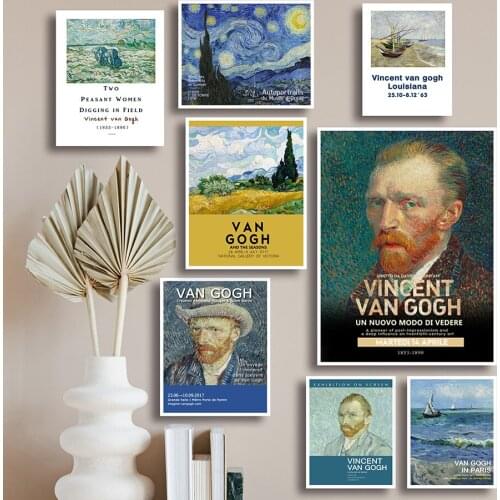 Famous Van Gogh Abstract Landscape Figure Canvas Painting Posters and Prints Wall Art Picture for Home Decorative Living Room
