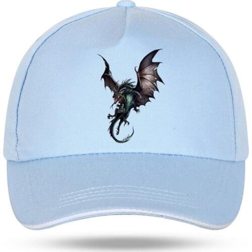 Women Men Hat Curved Sun Visor Hat Cotton Funny Pterosaur Awesome Dragon Baseball Cap Men Cap Outdoor Sun Hat Adjustable Sports