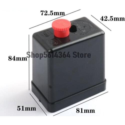 1pcs 72.5x42.5mm 240V 15A 175PSI 12Bar Air Compressor Pressure Control Switch Valve Just Only Housing Shell Cover