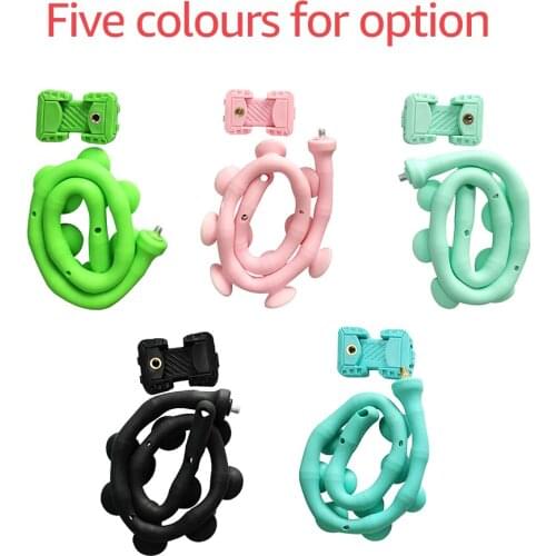 Multifunctional Lazy Phone Stand Cartoon Pattern Phone Holder Adjustable Angle for Live Stream/Online Course/Entertainment