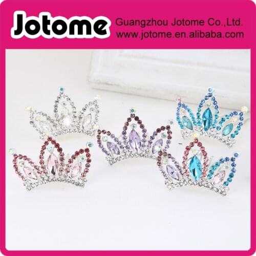 Favor Princess Crown Comb Tiara Hair Clips For Princess Party