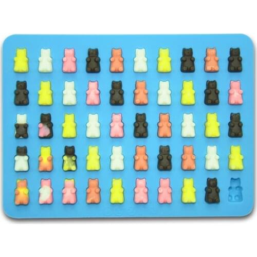 Silicone Mini Gummy Bear Molds For Chocolate & Candy Making,non-stick Silicone Ice Cube Tray With 5ml Pipette