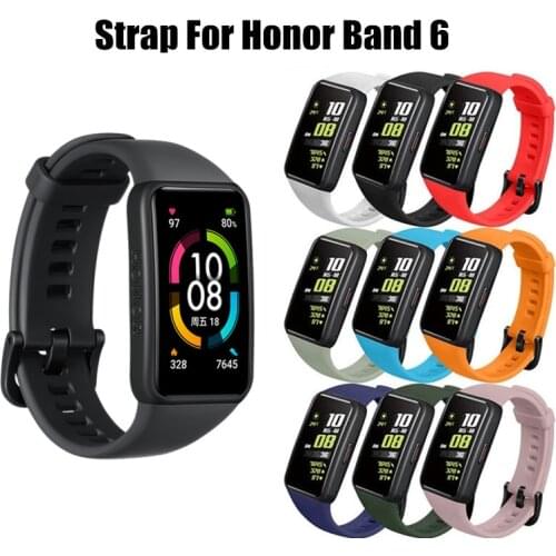 Silicone Strap for Huawei Honor Band 6 band6 Smart Wristband Watchband Bracelet Wrist Strap for Honor Band 6 accessories