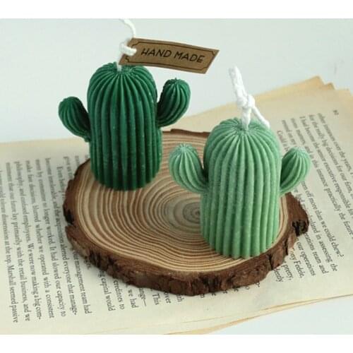 Cute Cactus Candle Mold Silicone Mold Aromatherapy Plaster Handmade Making Kit Soap Crafts Mold Diy Gifts Home Decoration