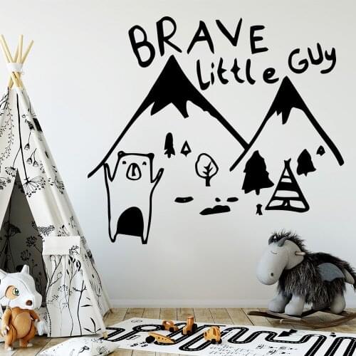 Modern Brave Guy Wallsticker House Decoration For Baby Kids Rooms Decor Vinyl Wall Decals