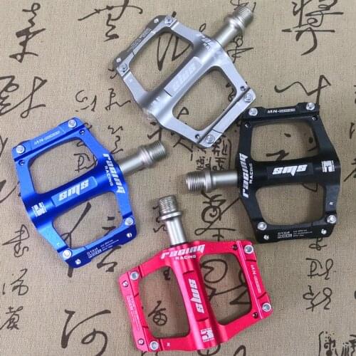 Super light 3 Bearings Mountain Bike Pedals Platform Bicycle Flat Alloy Pedals 9/16" Pedals Non-Slip Alloy Flat Pedals