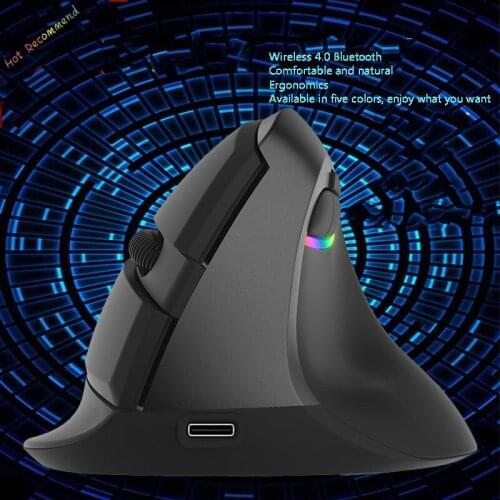 XQ Mini vertical mouse new Bluetooth 4.0 wireless mouse office mute mouse charging 2400dpi four-speed adjustment