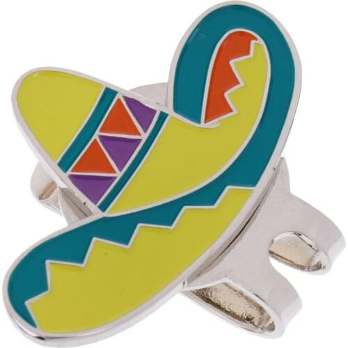 Golf Hat Clip With Detachable Magnetic Golf Ball Marker Hat Pattern