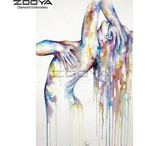 ZOOYA Diamond Embroidery DIY Diamond Painting Abstract Woman Painting Diamond Painting Cross Stitch Rhinestone Decoration CJ571