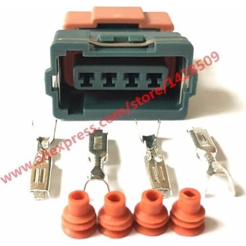 20 Sets 4 Pin Female MAFS S13 SR20 Mass Air Flow Sensor Connector AMP Tyco Plug Electrical Sealed Auto Connector