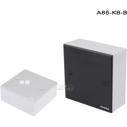 1Pcs D-type socket aluminum alloy brushed wall plug 86 blank panel concealed blind plate filling cover baffle A86-KB-B