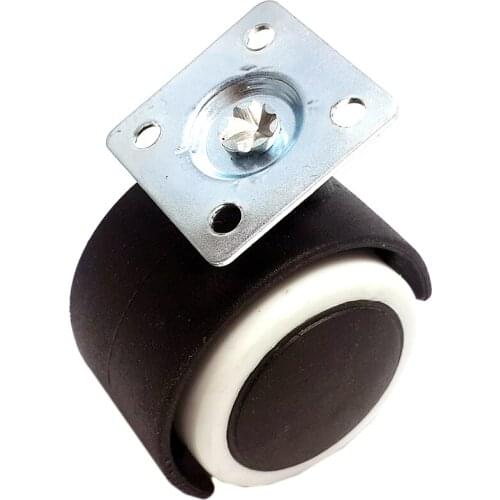 2 inch Quiet furniture wheel castor universal Swivel casters for Chair, Desk, pallet 4 wheels per lot, flat panel wheel