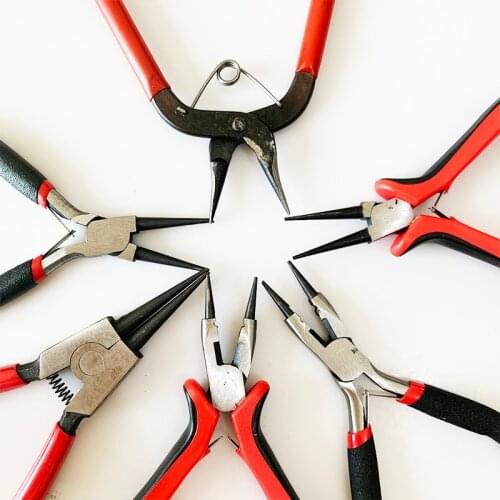 21 Styles Jewelry Pliers& Equipment Kit Long Needle Round Nose Cutting Wire Pliers For Jewelry Making DIY Tool Accessories