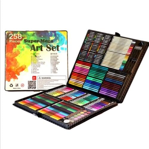 258 pieces of childrens painting set 61 gift Art Supplies training gift painting tools- ZYP-258