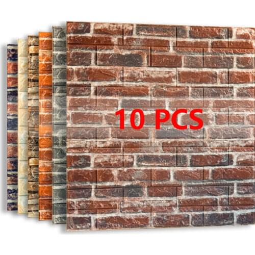 Foam 3D Wall Stickers Self Adhesive Wallpaper Panels Home Decor Living Room Bedroom House Decoration Bathroom Soft Wall Sticker