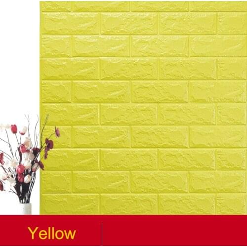 70*77 3D Brick Wall Sticker DIY Self-Adhesive Decor Foam Waterproof Covering Wallpaper For Kids Room Kitchen Stickers