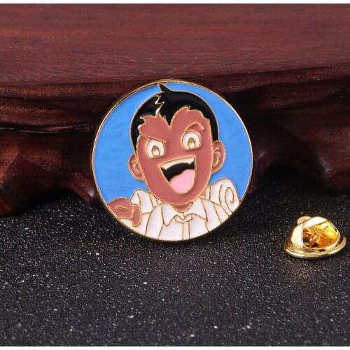 Anime The Promised Neverland Don Cartoon Cute Metal Alloy Enamel Clothes Lapel Bag Hat Badge Brooch Pin Accessories