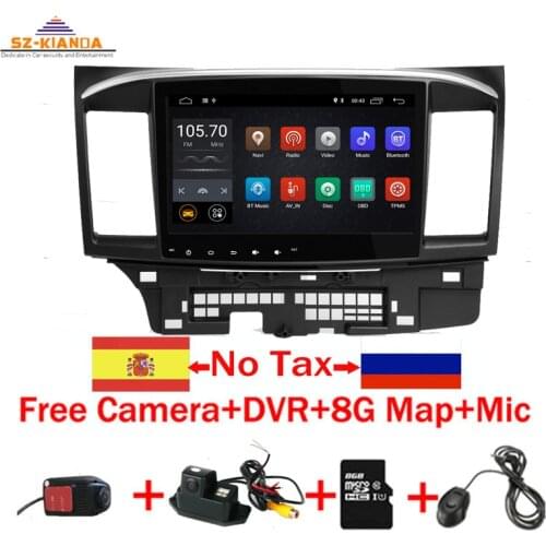 10” Android 10 Car Radio for Mitsubishi lancer 1024*600 Quad Core wifi Bluetooth video audio Multimedia 2 din car dvd player
