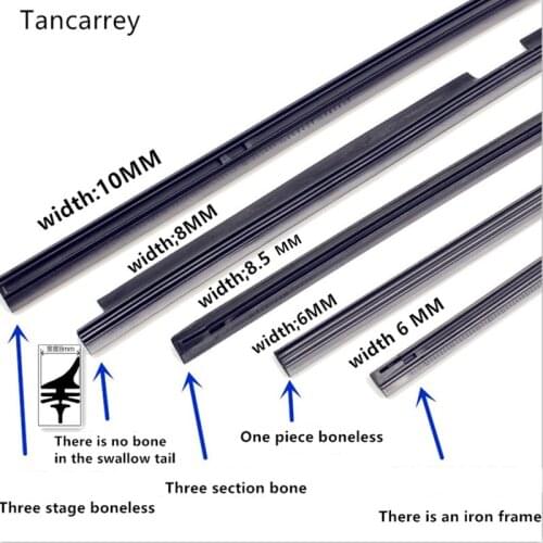 Car Vehicle Insert Rubber strip Wiper Blade Accessories for renault trafic seat leon 1m alfa romeo giulietta volkswagen caddy