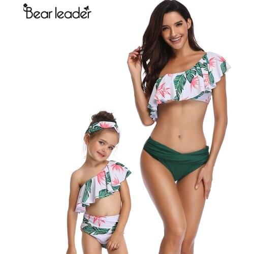 Одинаковые купальники для мамы и дочки Bear Leader China At AliExpress