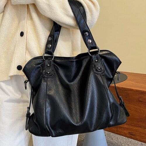 Large Soft Leather Shoulder Handbags for Women Big Size White Messenger Bag All Match Design Tote Bag Ladys Casual Crossbody Bag