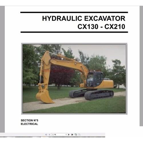 Case Crawler Excavators Service Manual, Operators Manual & Schematic Full DVD