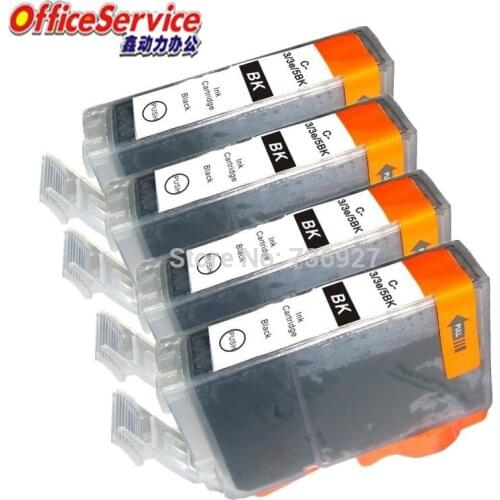4 Black for BCI-3e BCI3 BCI 6 BCI-6 Compatible ink Cartridge For Canon iP4200 iP4300 iP5000 MP770 MP790 S600 S630 printer