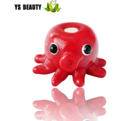 Color small octopus glass beads factory original design of a variety of colors piglet glass beads rope accessories with beads