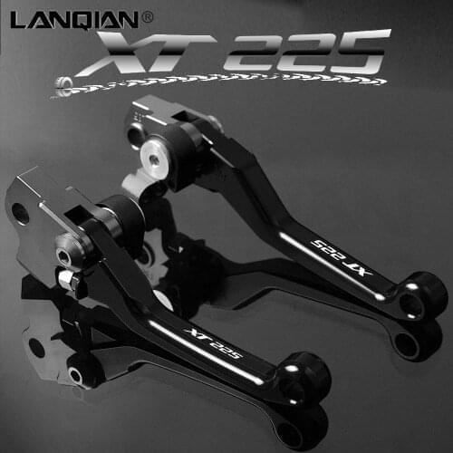 For Yamaha XT225 Motorcycle Dirt Pit Bike Motocross Pivot Brake Clutch Levers XT 225 1987-2010 2005 2006 2007 2008 2009 Parts