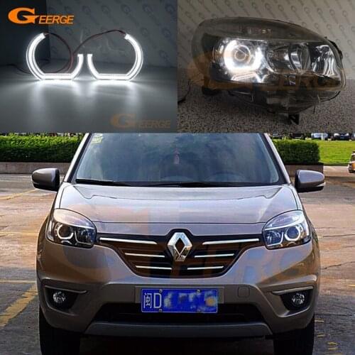For Renault Koleos I Samsung QM5 2011 2012 2013 2014 2015 Ultra bright crystal DTM Style led Angel Eyes halo rings Day Light