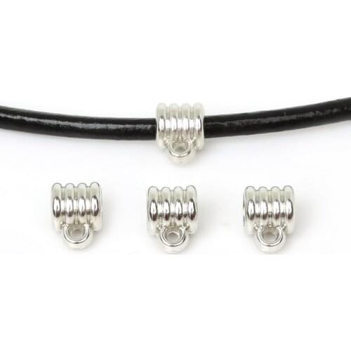 Hot Sale 9x12mm 150pcs Plated Acrylic Plastic CCB Pendant Clip Clasp Bail Beads Fitting DIY charms Bracelet