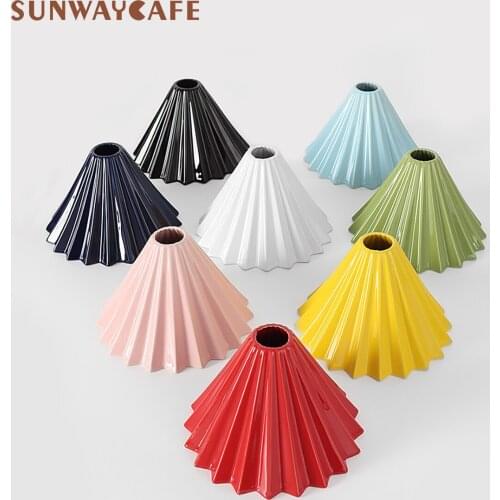New Arrival Espresso Coffee Filter Cup Ceramic Pour Over Coffee Maker with Stand V60 Funnel Dripper Coffee Accessories