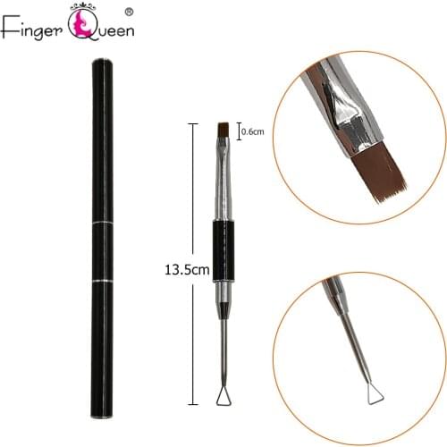 1pcs Nail Brush Double-head Phototherapy Nail Brush and Spatula Tool Suitable for Professional Salon or Home Use Gel Nail Brush