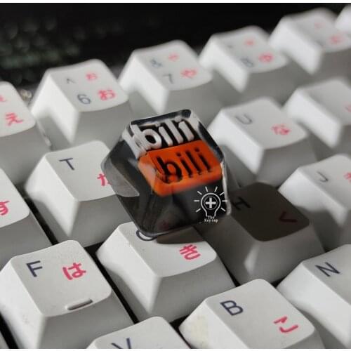Keycaps For Mechanical Keyboard Bilibili Resin Key Cap Personality Cherry Keycaps Custom Keycaps Keyboard Gift